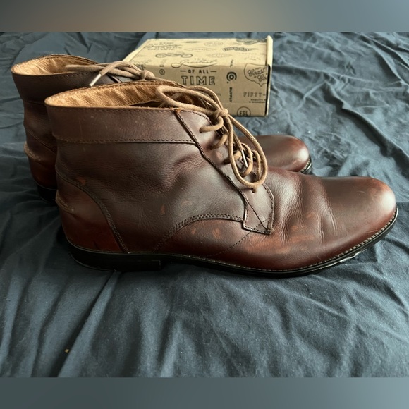 Fossil mens brown leather Boots size 12. Very rare. - Picture 6 of 11